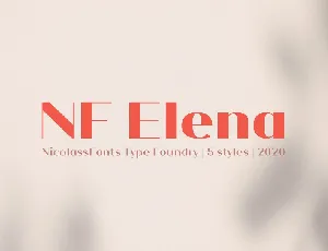 NF Elena font