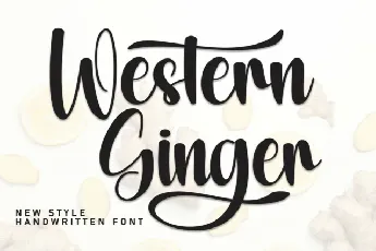 Western Ginger Script font