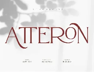 Atteron Elegant Serif Typeface font