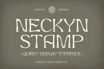 Neckyn Stamp font