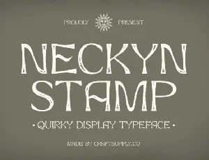 Neckyn Stamp font