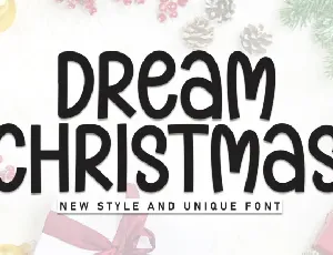 Dream Christmas Display font