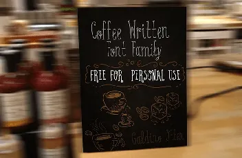 Coffee Written Typeface Free font