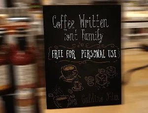 Coffee Written Typeface Free font