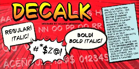 Decalk font