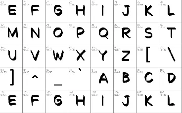 Decalk font