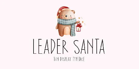 Leader Santa font