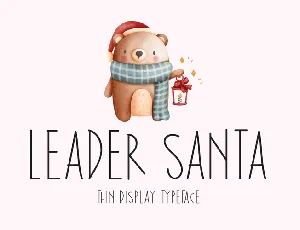 Leader Santa font