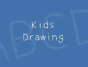 Kids Drawing font