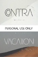 Contra font