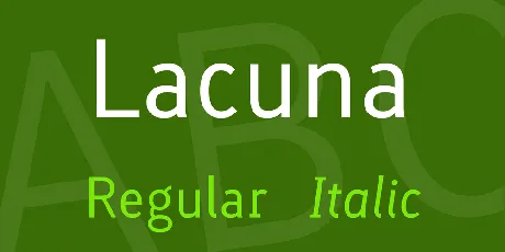 Lacuna font