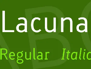 Lacuna font