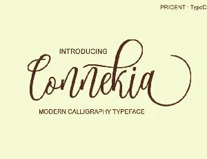 Connekia Calligraphy font