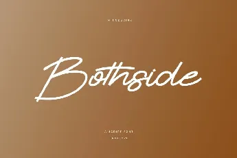 Bothside font