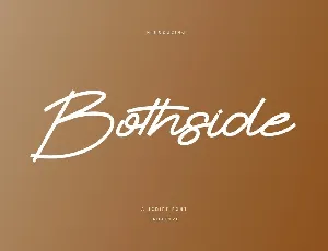 Bothside font