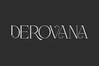 Derovana Demo font