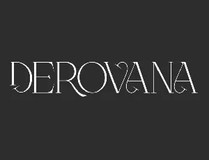 Derovana Demo font