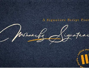 Monarchy Signature Script font