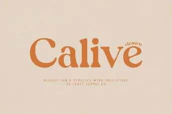 Calive Drawn font