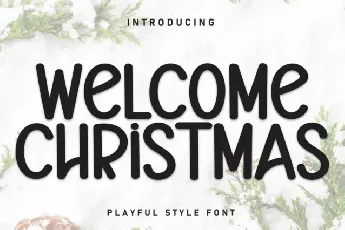 Welcome Chritsmas Display font