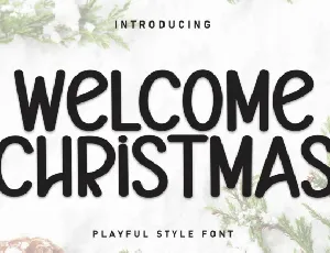 Welcome Chritsmas Display font