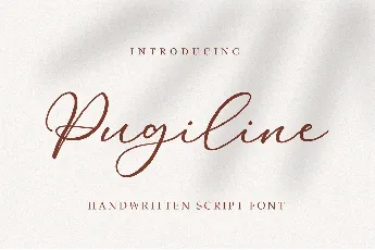 Pugiline font