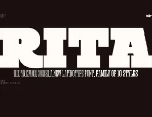 Rita font