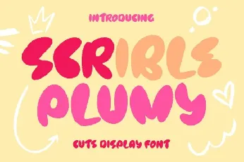 Scrible Plumy font