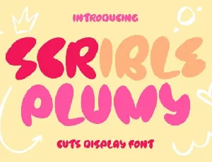 Scrible Plumy font