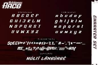 Boldness Race font