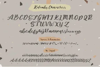 Kalimby font