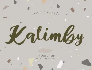 Kalimby font