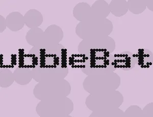 BubbleBath font