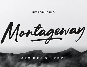 Montageway font