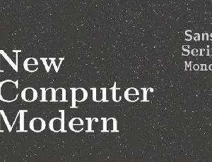New Computer Modern Serif font
