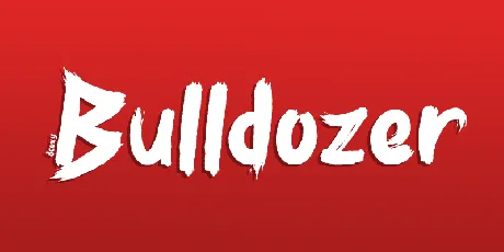 Bulldozer font