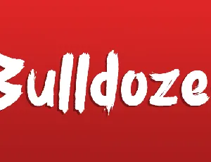 Bulldozer font