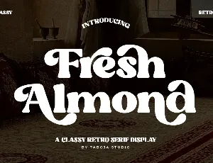 Fresh Almond font
