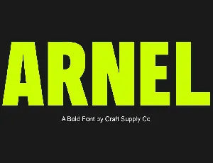 Arnel font