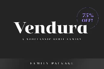 Vendura Neoclassic Serif font