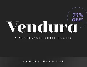 Vendura Neoclassic Serif font