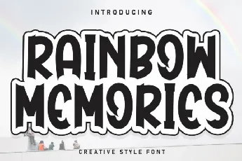 Rainbow Memories Display font