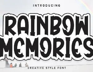 Rainbow Memories Display font