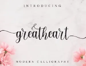 Greatheart Calligraphy font