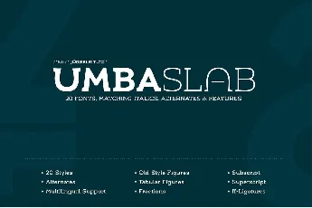 Umba Slab font