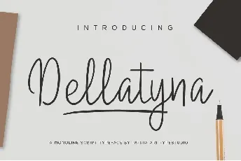 Dellatyna font