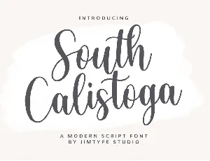 SouthCalistoga_PERSONALUSE font