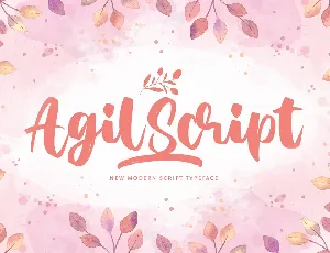 Agil Script font