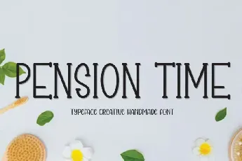 Pension Time Display font