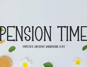 Pension Time Display font